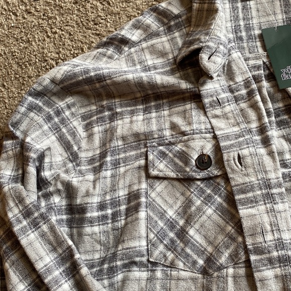 Wild Fable Grey Button Front Shacket - Picture 2 of 5